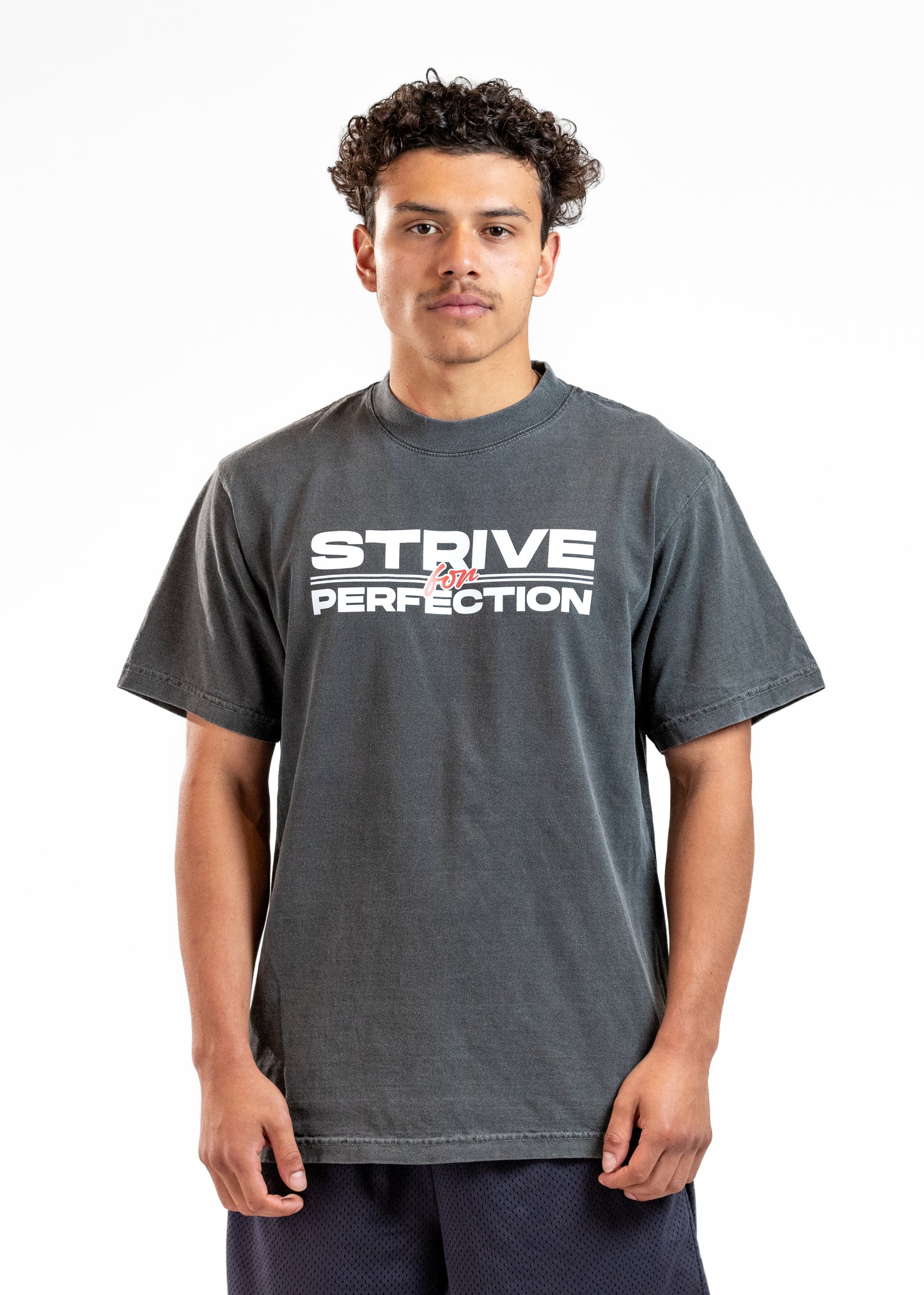 Strive for Perfection - Block Print T-Shirt