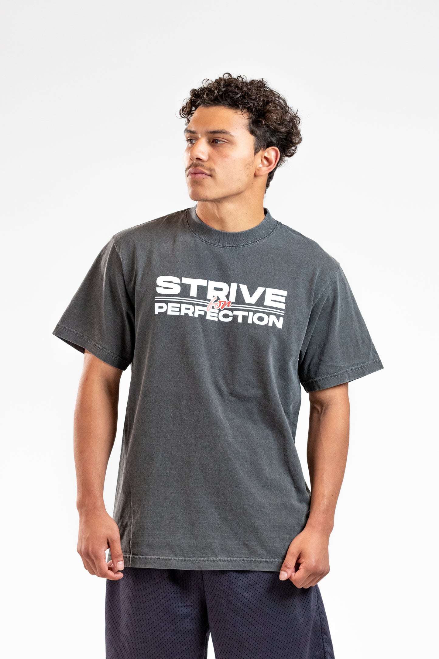 Strive for Perfection - Block Print T-Shirt