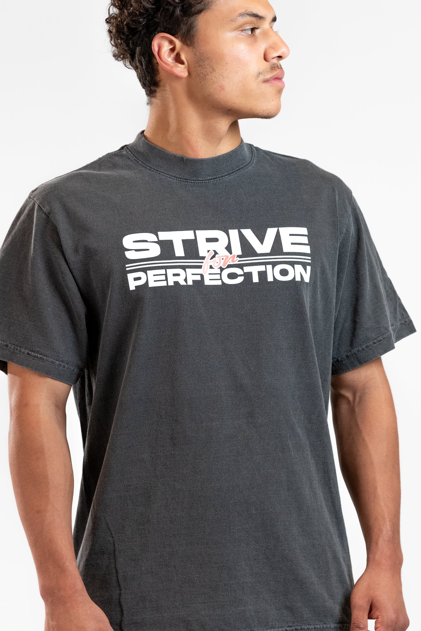 Strive for Perfection - Block Print T-Shirt