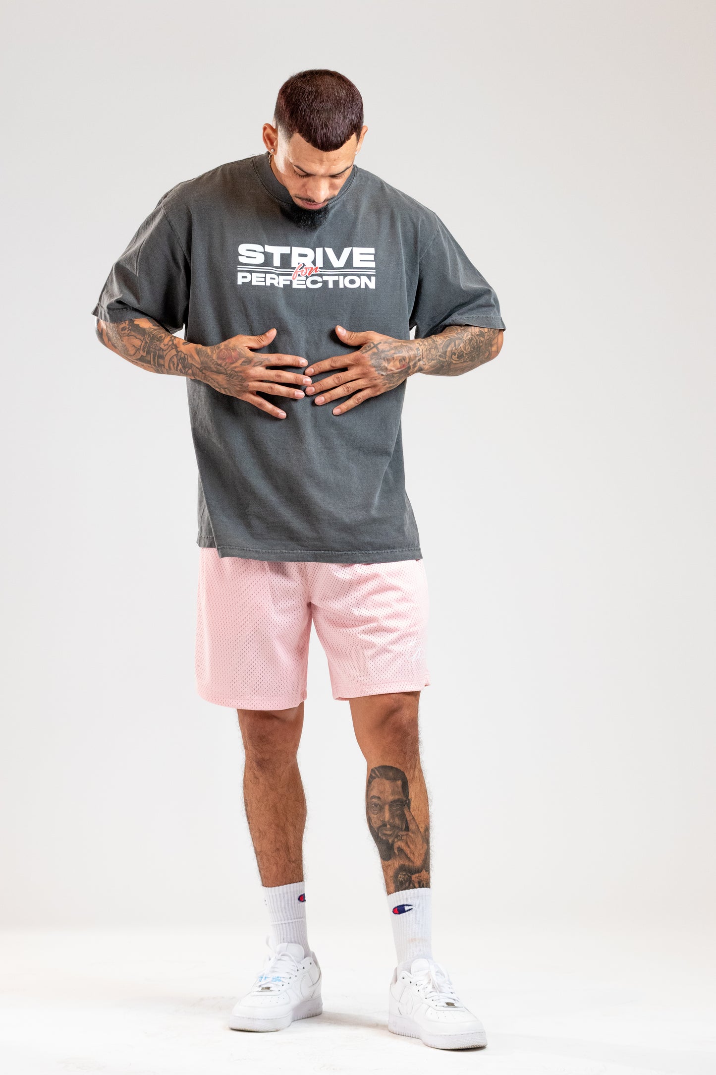 Strive for Perfection - Block Print T-Shirt